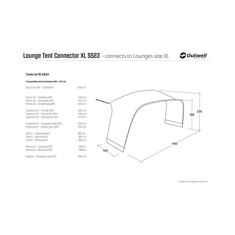 Outwell Lounge Tent Lounge Connector XL Outwell - Dynamic Drive