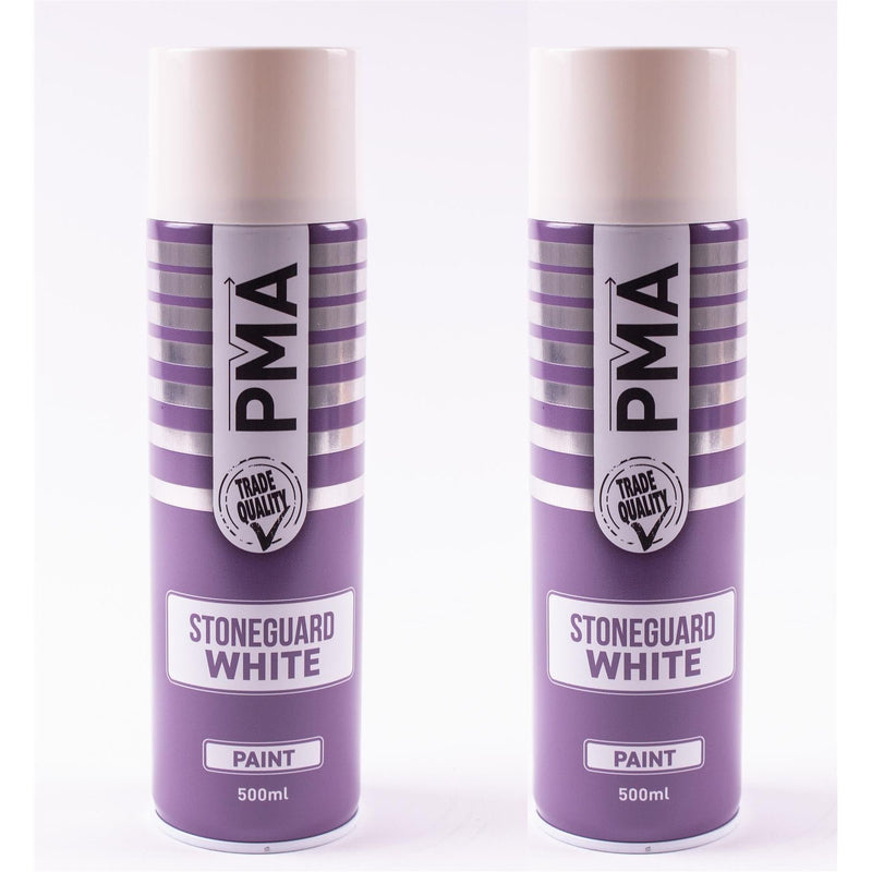 2x Stone Guard White Aerosol Spray Autotek AT00SGW500 UNDERSEAL 500 ML AEROSOL Autotek - Dynamic Drive