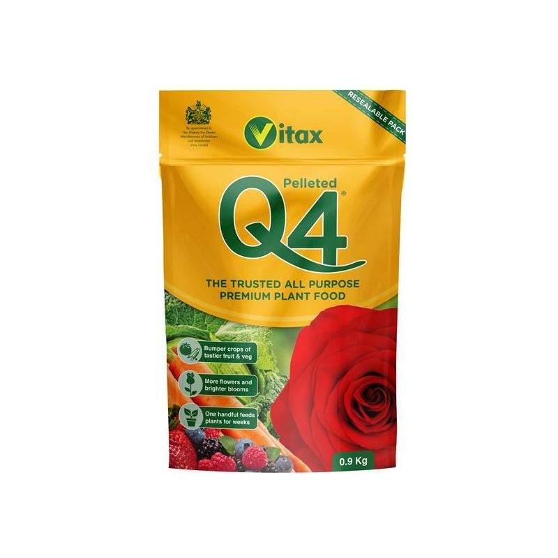 Vitax Q4 Pelleted Fertilizer 0.9kg Pouch Vitax - Dynamic Drive
