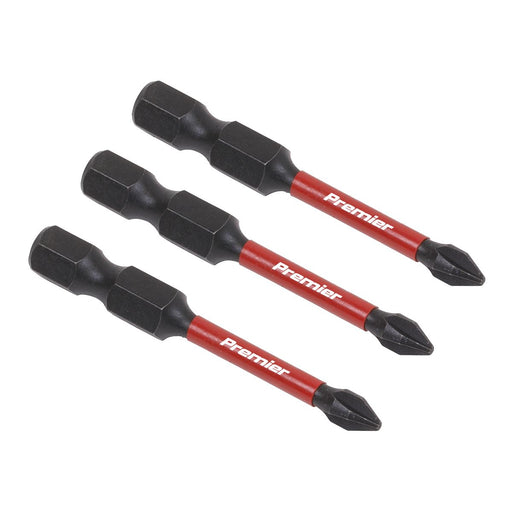 Sealey Phillips #1 Impact Power Tool Bits 50mm 3pc AK8229 Sealey - Dynamic Drive
