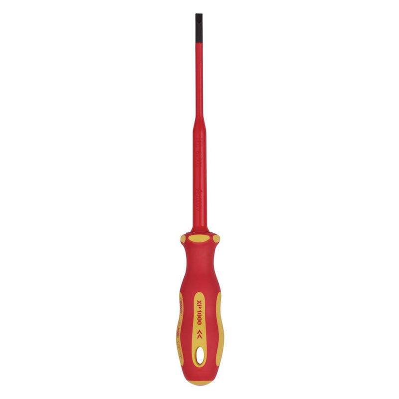 Draper XP1000 VDE Slimline Plain Slot Screwdriver, 3.5 x 100mm 02159 Draper - Dynamic Drive