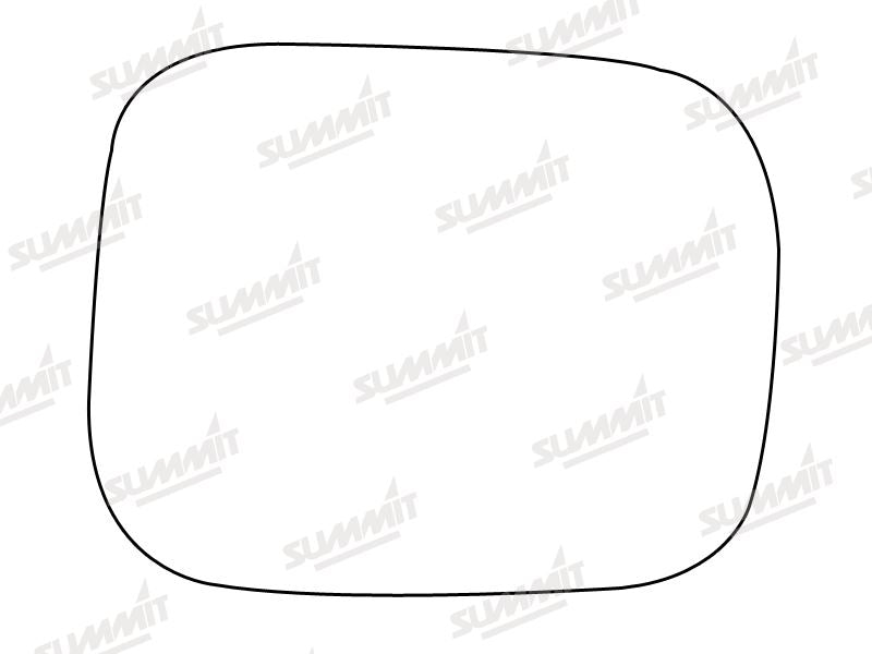 Summit Stick-On Standard Mirror Glass fits Volvo XC70 06 on RHS Summit - Dynamic Drive