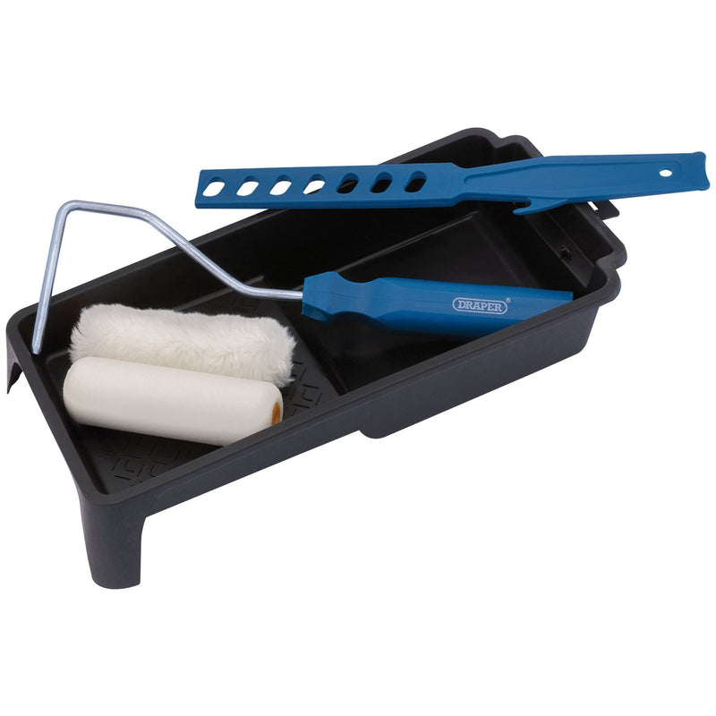 Draper Paint Roller Kit, 100mm (5 Piece) 82545 Draper - Dynamic Drive