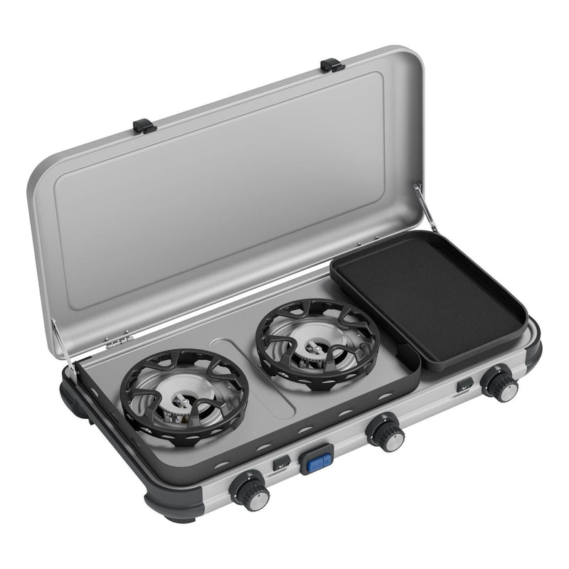 Campingaz Camping Kitchen 2 Multi-Cook Double Burner Portable Camping Gas Stove and Side Grill Campingaz - Dynamic Drive
