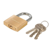 Silverline Brass Padlock 50mm Silverline - Dynamic Drive