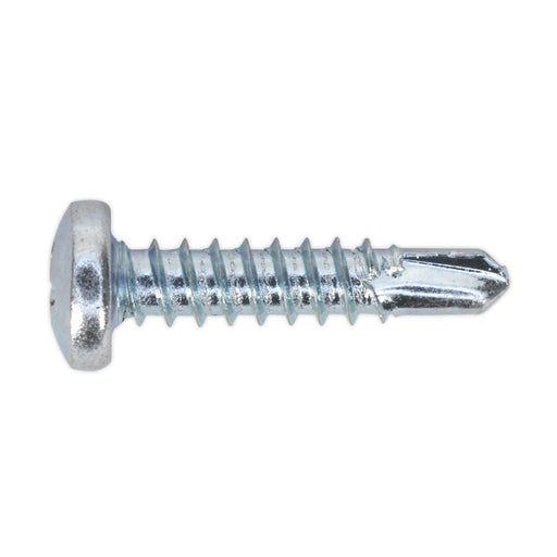 Sealey Self Drilling Screw 4.2 x 19mm Pan Head Phillips Zinc Pack of 100 Sealey - Dynamic Drive