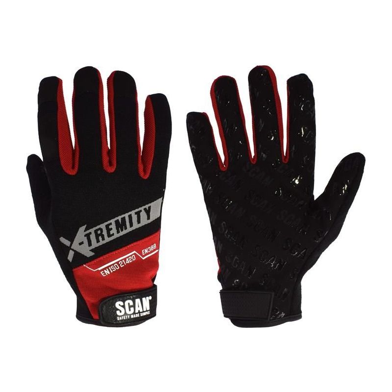 Scan Work Gloves with Touch Screen Function - XL (Size 10) Scan - Dynamic Drive