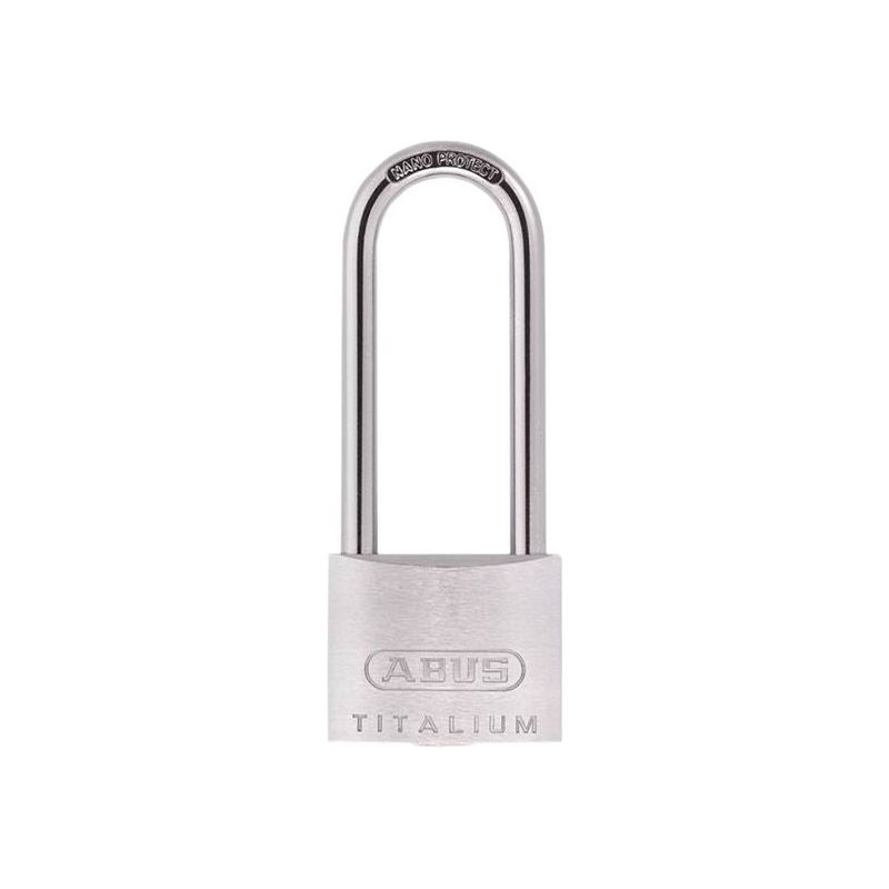 Abus Mechanical 64TI/50mm TITALIUM™ Padlock 80mm Long Shackle Keyed Alike KA6512 ABUS Mechanical - Dynamic Drive