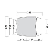 Outwell Dunecrest S Poled Tailgate Awning Outwell - Dynamic Drive