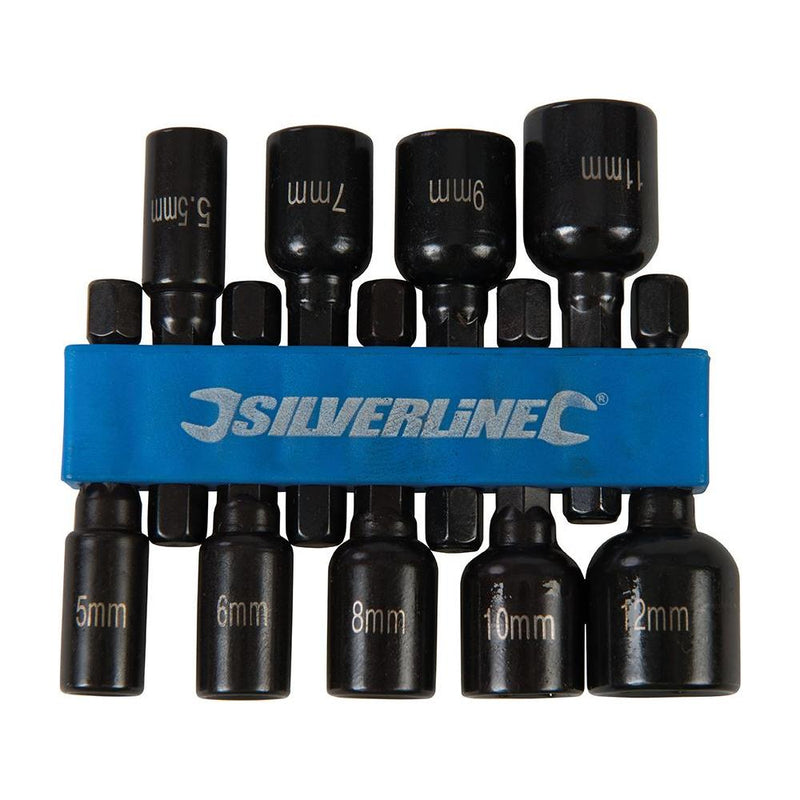 Silverline Magnetic Nut Driver Set 9pce 5 – 12mm Silverline - Dynamic Drive