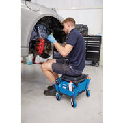 Draper Work Stool, Blue 23716 Draper - Dynamic Drive