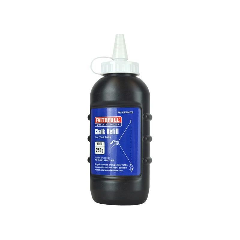 Faithfull Chalk Powder White 250g Faithfull - Dynamic Drive