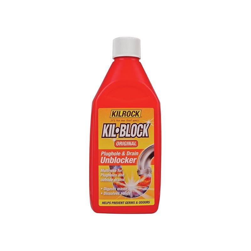 Kilrock Kil-Block Original Plughole & Drain Unblocker 500ml Kilrock - Dynamic Drive