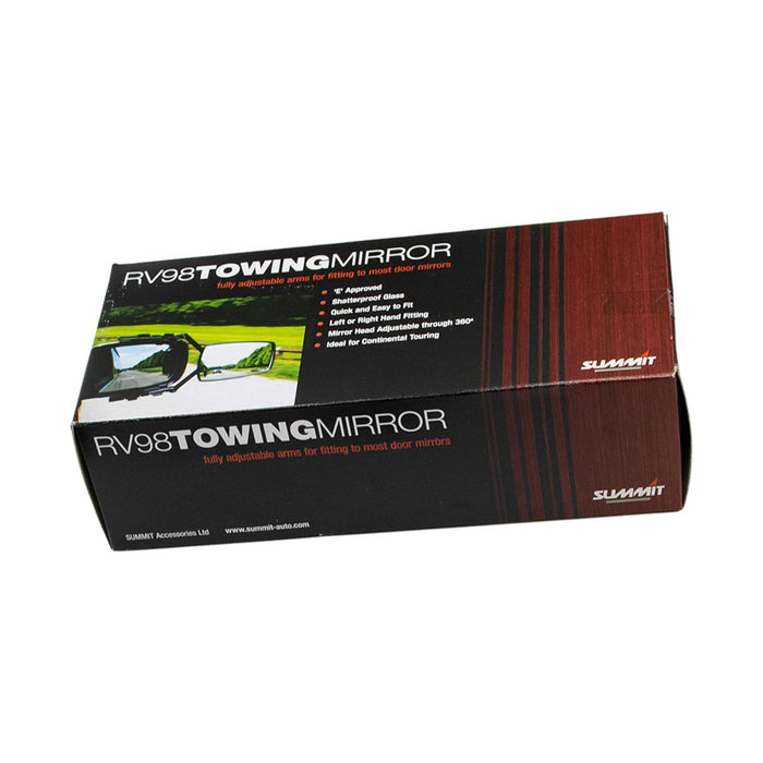 Elite Towing Mirror clamp on scissor towing caravan Motorhome Left / Right Hand Summit  - Dynamic Drive