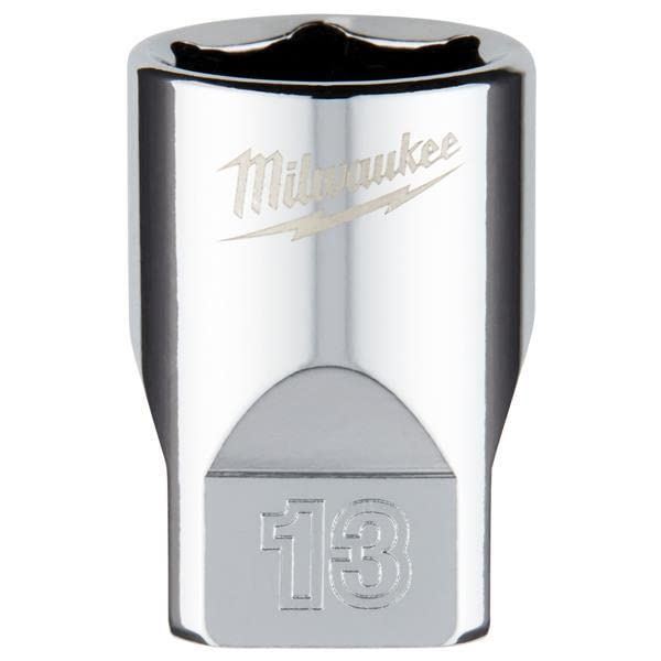 Milwaukee 1/4 Drive Socket Metric Standard 13mm 4932478321 Milwaukee - Dynamic Drive