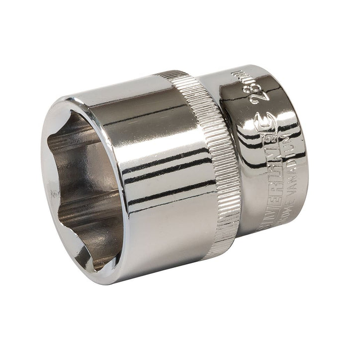 Silverline Socket 1/2" Drive 6pt Metric 28mm Silverline - Dynamic Drive