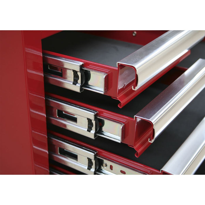 Sealey Topchest 6 Drawer with Ball-Bearing Slides - Red Sealey  - Dynamic Drive