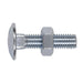Sealey Coach Bolt & Nut M10 x 40mm Zinc Pack of 50 CBN1040 Sealey - Dynamic Drive
