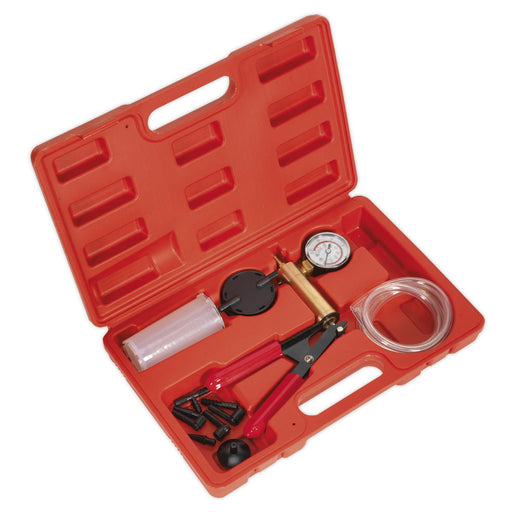 Sealey Vacuum Tester and Brake Bleeding Kit Diagnostic Engine Clutch Sealey  - Dynamic Drive