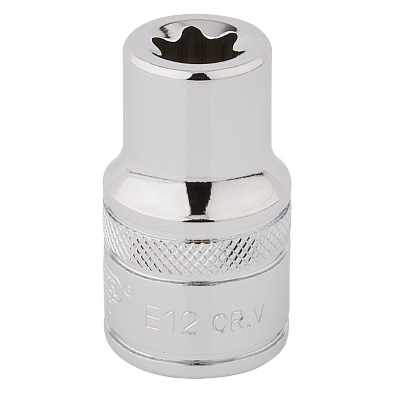 Draper TX-STAR Socket, 1/2" Sq. Dr., E12 34274 Draper - Dynamic Drive