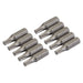 Silverline T25 Cr-V Screwdriver Bits 10pk T25 Silverline - Dynamic Drive