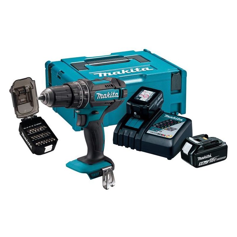 Makita DHP482JX14 50th Anniversary LXT Combi Drill 18V 2 x 5.0Ah Li-ion Makita - Dynamic Drive