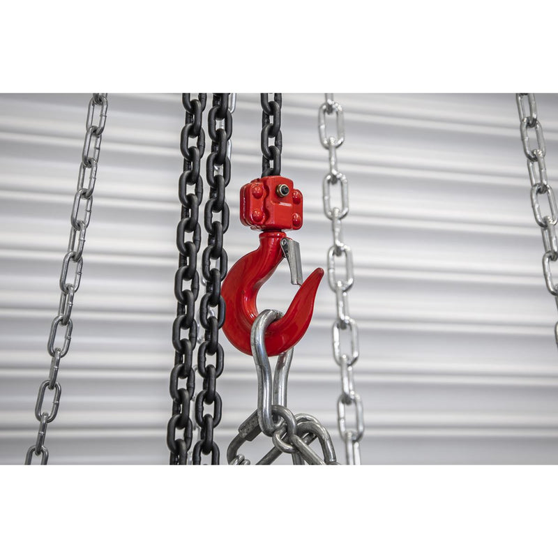 Sealey Portable Adjustable Gantry Crane with Geared Trolley Combo 1 Tonne Sealey - Dynamic Drive