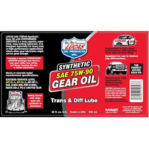 Lucas Synthetic Sae 75W90 Gear Oil Transmission Or Diff Oil Exceeds Api Gl5 Spec Lucas Oil - Dynamic Drive