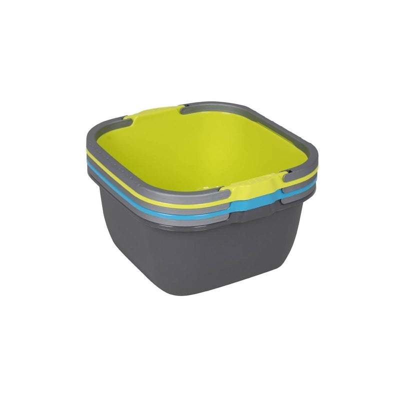 Bo-Camp Washing Bowl Square Polyethylene 13L Grey Bo-Camp - Dynamic Drive