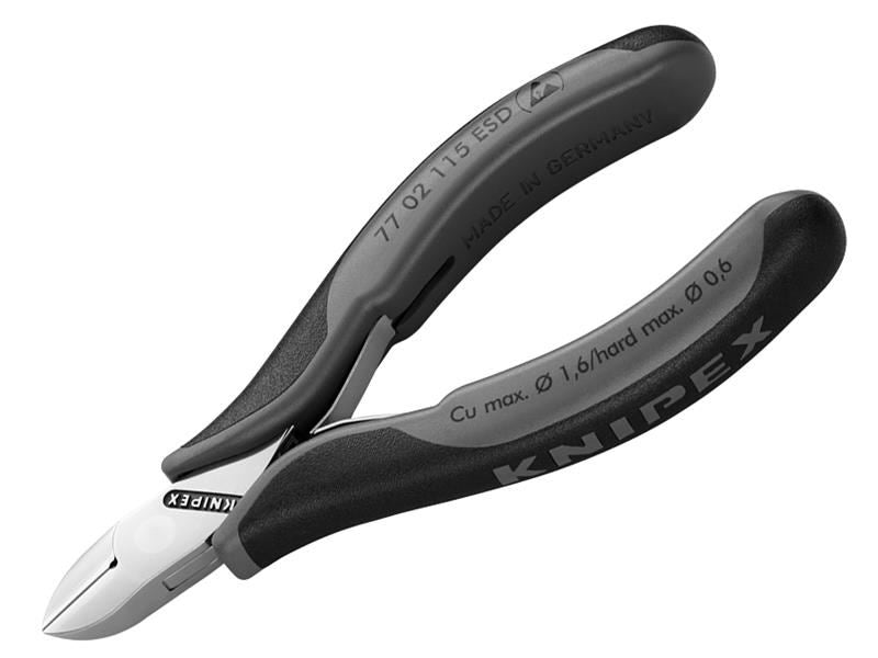 Knipex ESD Electronics Diagonal Cutters - Round Head Small Bevel 115mm Knipex - Dynamic Drive