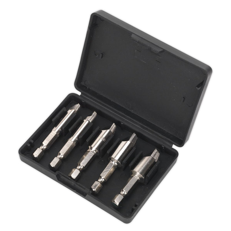 Sealey HSS Screw Extractor Set 5pc AK7228 Sealey - Dynamic Drive