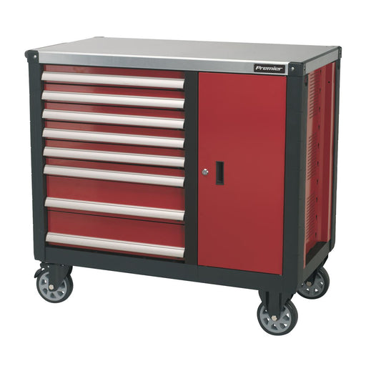Sealey Mobile Workstation 8 Drawer with Ball-Bearing Slides AP2418 Sealey - Dynamic Drive