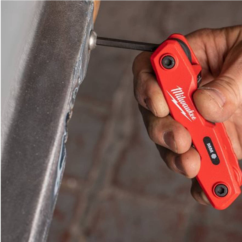 Milwaukee 8Pc Metric Folding Hex Key Set 4932480978 Milwaukee - Dynamic Drive