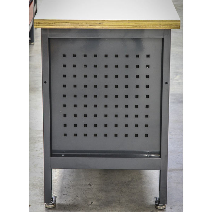 Sealey Workstation with 2 Drawers 2 Cupboards & Open Storage AP1905A Sealey - Dynamic Drive