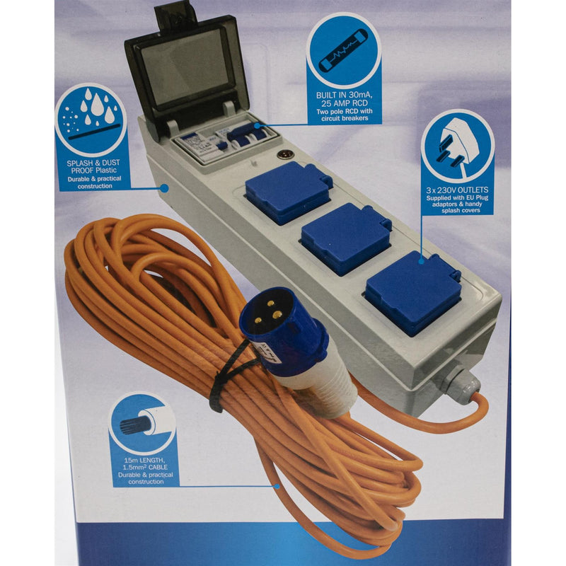 3 Way Mobile Mains Power Unit Leisurewize  - Dynamic Drive