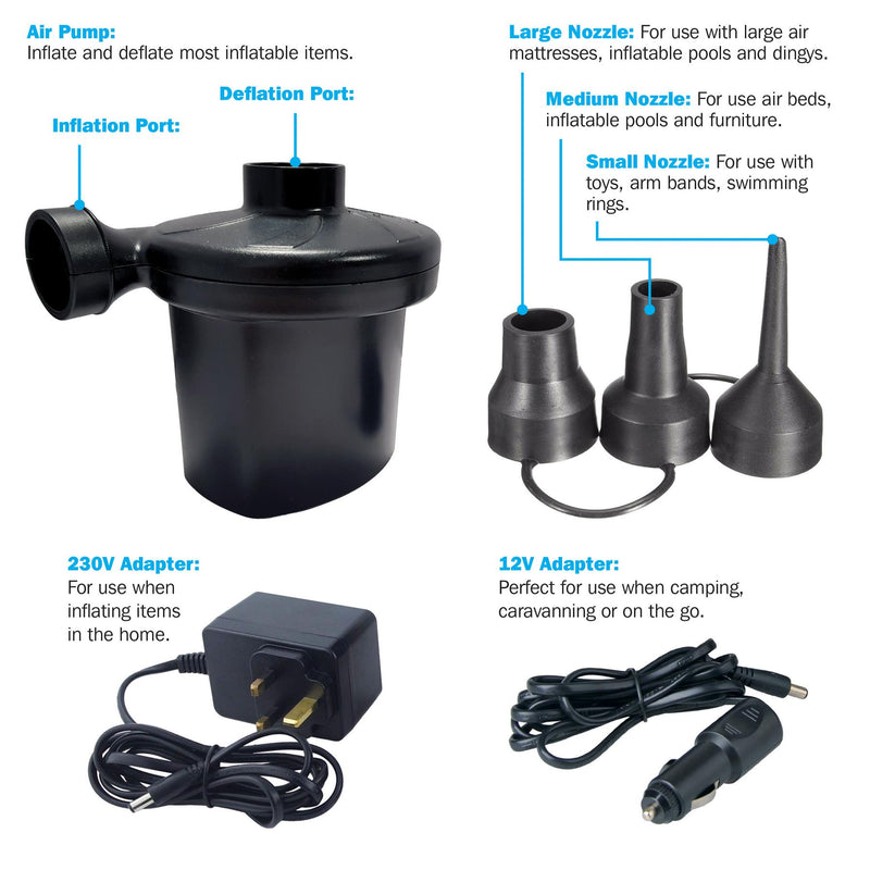 Streetwize 12V Electric Air Pump Streetwize - Dynamic Drive