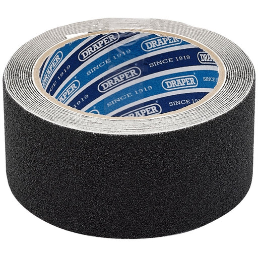 Draper Heavy Duty Safety Grip Tape Roll, 3.7m x 50mm, Black 63384 Draper - Dynamic Drive