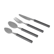 Bo-Camp Cutlery Set with Basket 24 Pieces 6 Persons Grey Bo-Camp - Dynamic Drive