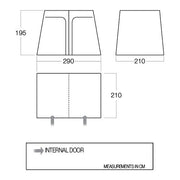 Vango Galli Awning Inner Bedroom Tent Storage Midnight Grey BR005 Sleeps 2 Vango - Dynamic Drive