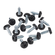 Sealey Number Plate Screw Plastic Head 4.8 x 18mm Black Pack of 50 PTNP3 Sealey  - Dynamic Drive