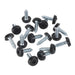 Sealey Numberplate Screw Plastic Enclosed Head 4.8 x 18mm Black Pack of 50 PTNP3 Sealey - Dynamic Drive