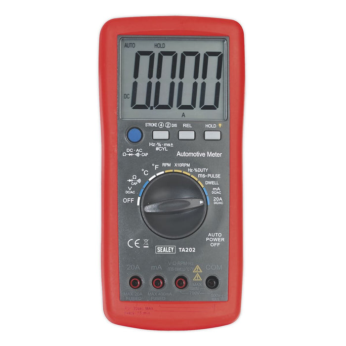 Sealey Digital Automotive Analyser 14-Function with Inductive Coupler TA202 Sealey - Dynamic Drive