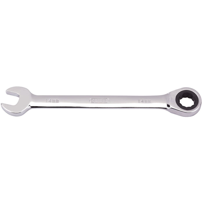 Draper Metric Ratcheting Combination Spanner, 14mm 31011 Draper - Dynamic Drive