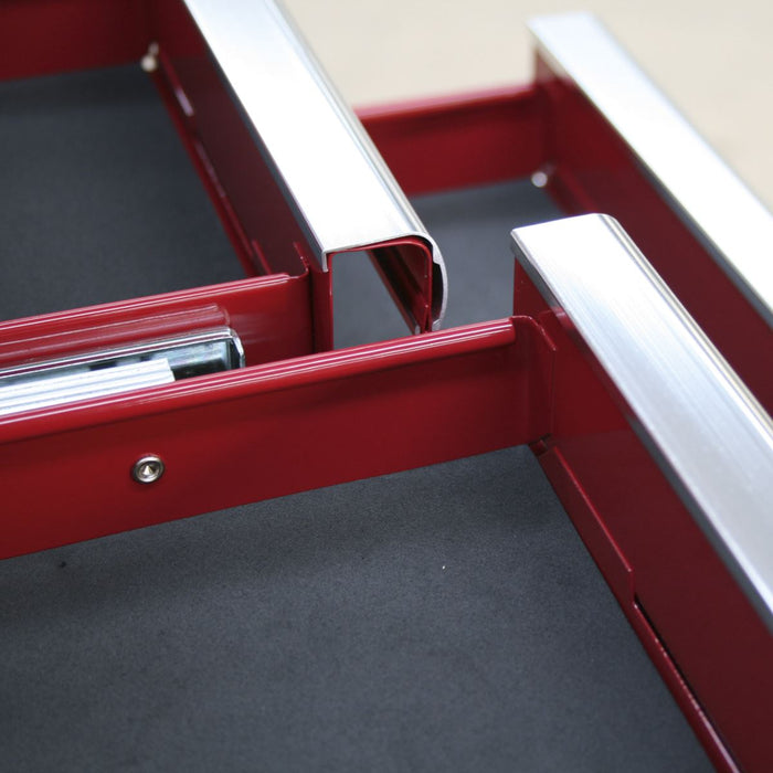 Sealey Topchest 6 Drawer with Ball-Bearing Slides - Red Sealey  - Dynamic Drive