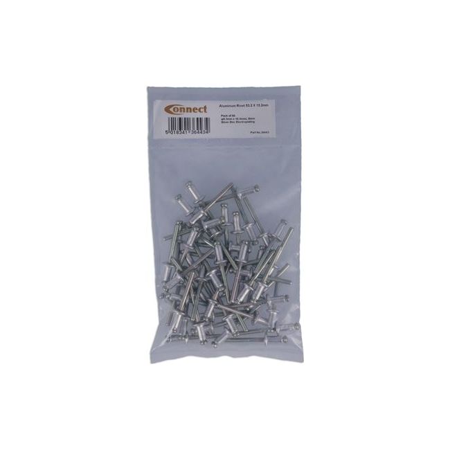 Connect Aluminium Trim Rivet - for Chrysler, ford, for Vauxhall Opel 50pc 36443 Tool Connection - Dynamic Drive