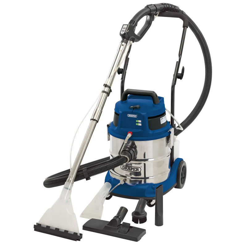 Draper 3 in 1 Wet and Dry Shampoo/Vacuum Cleaner, 20L, 1500W 75442 Draper - Dynamic Drive