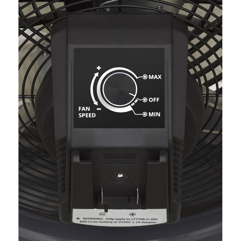 Sealey 2-in-1 Cordless/Corded High Velocity Drum Fan 16" 230V/20V SV20 Series Sealey - Dynamic Drive