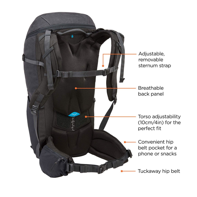 Thule AllTrail X 35L hiking backpack - Obsidian Thule - Dynamic Drive