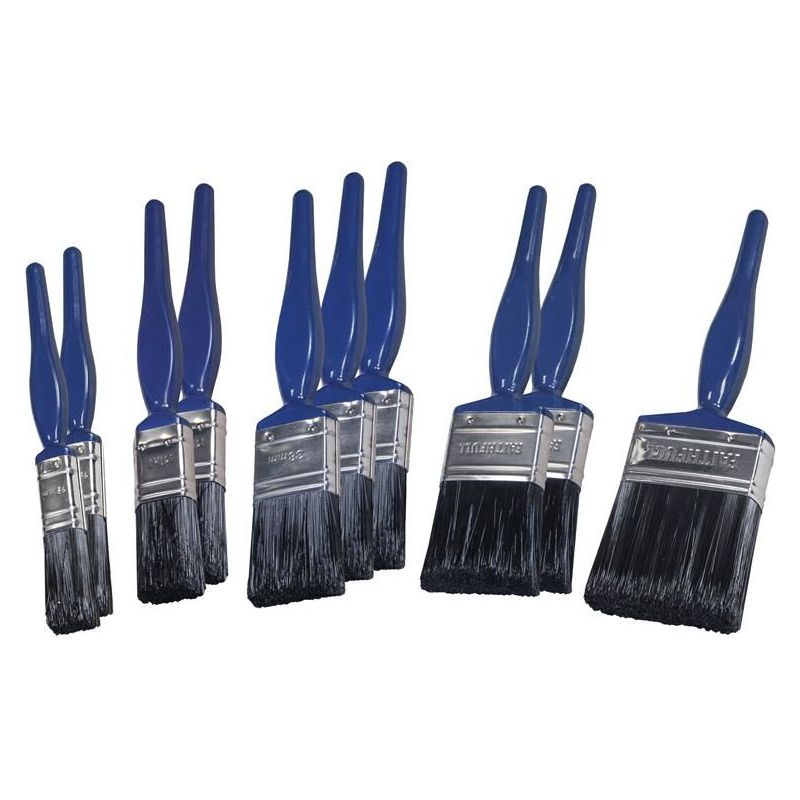 Faithfull Utility Paint Brush Set, 10 Piece Faithfull - Dynamic Drive