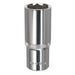 Sealey WallDrive Socket 24mm Deep 1/2"Sq Drive Fully Polished SP1224D Sealey - Dynamic Drive